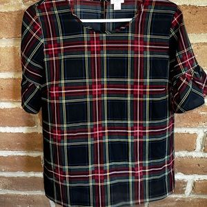 Jcrew ruffle sleeve blouse size M